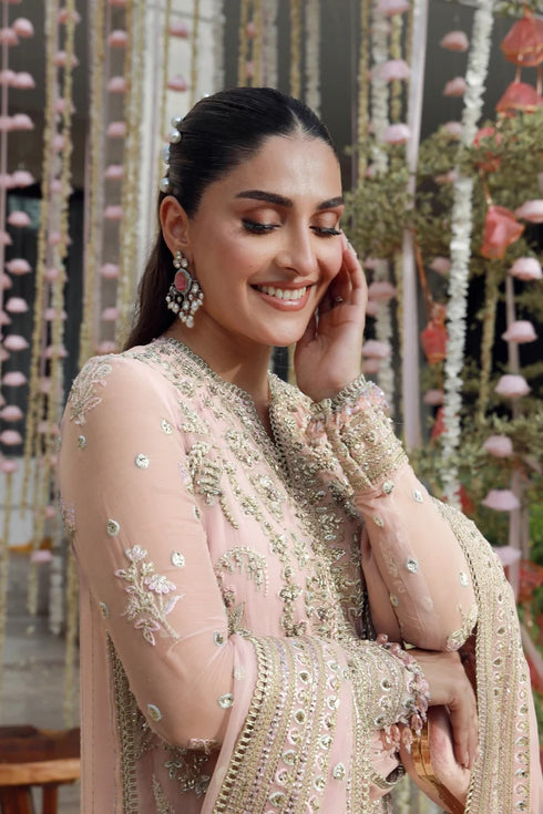 Gulmina Embroidered Chiffon Suit Arooba