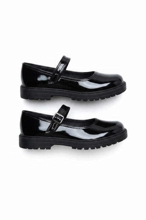 Girls' Back to School Black Mary Jane Shoes - G 79