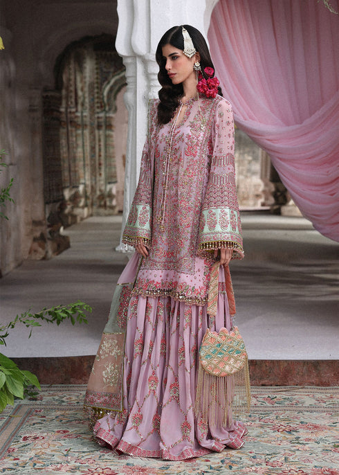 Hussain Rehar Embroidered Chiffon Suit Nain Rukhsaar