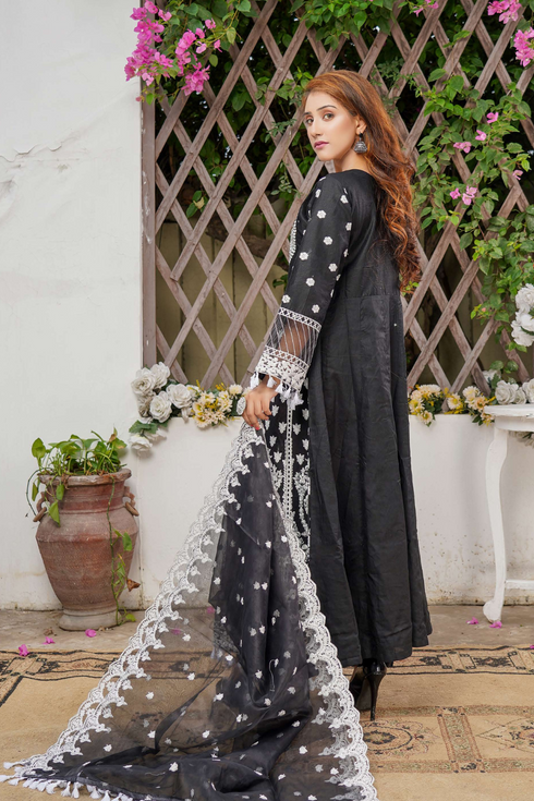 UB Fashion Embroidered Cotton 3 Piece Suit UB-105