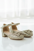 Kids Gold Glitter Shoes BS-608