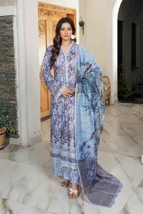 Munira Embroidered Lawn 3 Piece Suit MSL130