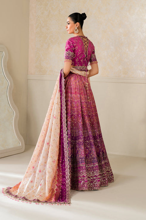 Baroque Embroidered Silk Suit UF-4163