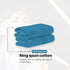 Soft and Premium Egyptian Cotton Towels - 500 GSM Teal, Set of 8