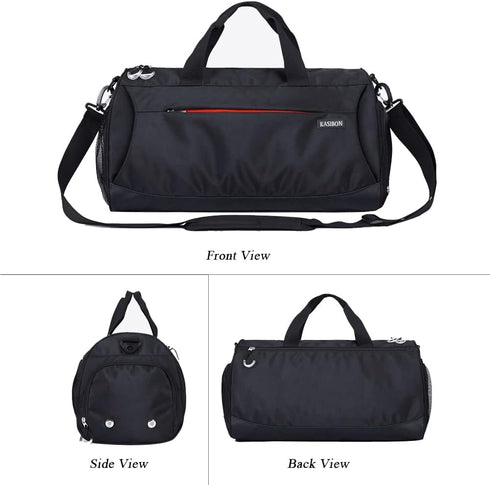 35L Gym Bag with Shoes Compartment and Wet Pocket