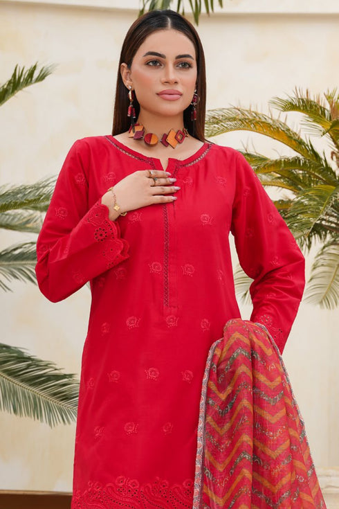 Dynia's By Bin Saeed Embroidered Chickenkari Lawn Suit BS-108