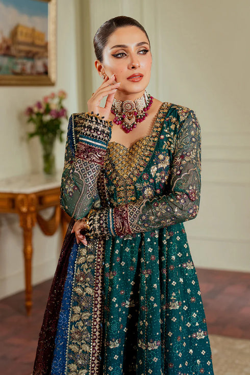 Baroque Embroidered Chiffon 3 piece suit CH13-03