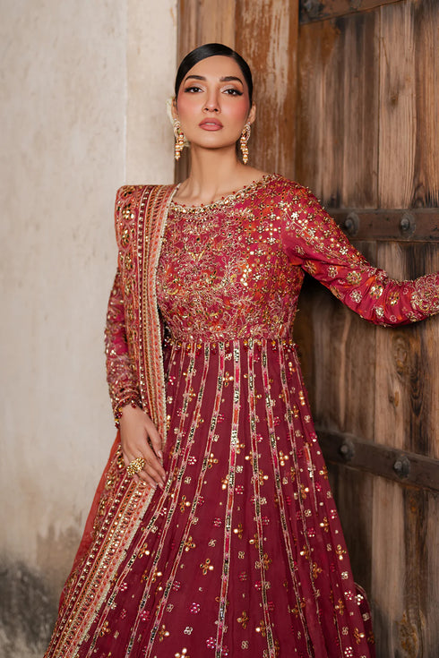Iznik Embroidered Silk 3 Piece Suit ILC-07