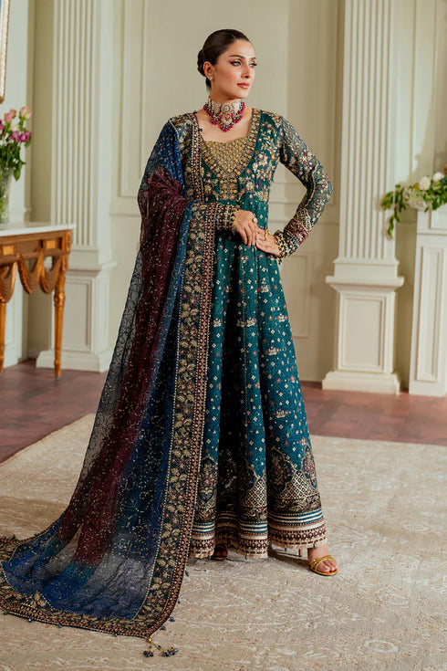 Baroque Embroidered Chiffon 3 piece suit CH13-03