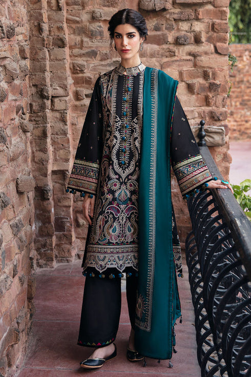 Jazmin Embroidered Khaddar 3 Piece suit DW23-D9