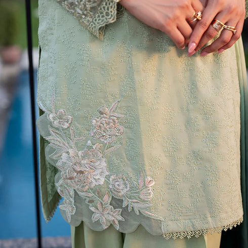 Zahra Rubab Embroidered Cotton Suit ZR-2537 | EMERALD