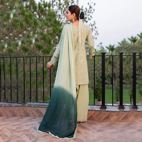 Zahra Rubab Embroidered Cotton Suit ZR-2537 | EMERALD