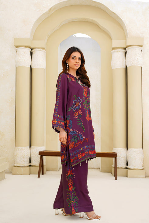 Attire Designer Digital Printed Silk 2PC Suit AD-01