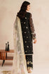 Farasha Embroidered Chiffon Suit Gold Shadow