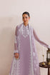 Farasha Embroidered Chiffon Suit Lilac Solace