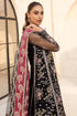 Farasha Embroidered Net Suit Stardust Noir