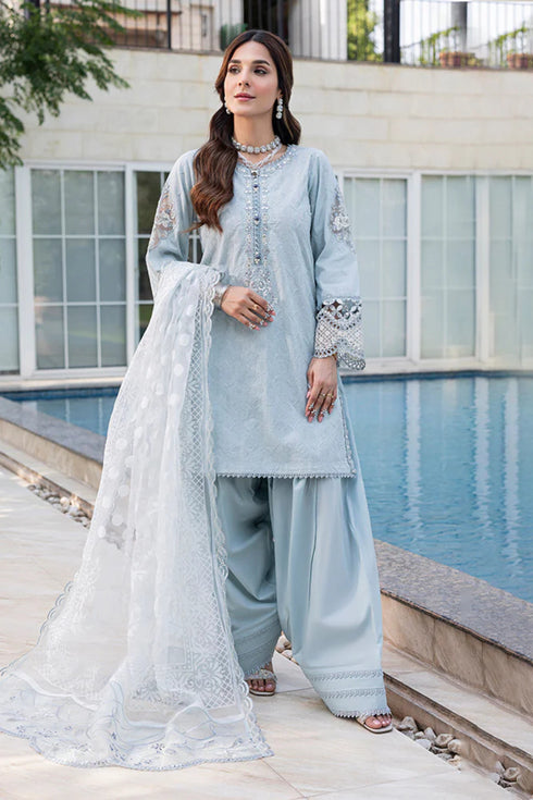Zahra Rubab Embroidered Cotton Suit ZR-2535 | MOON LIGHT