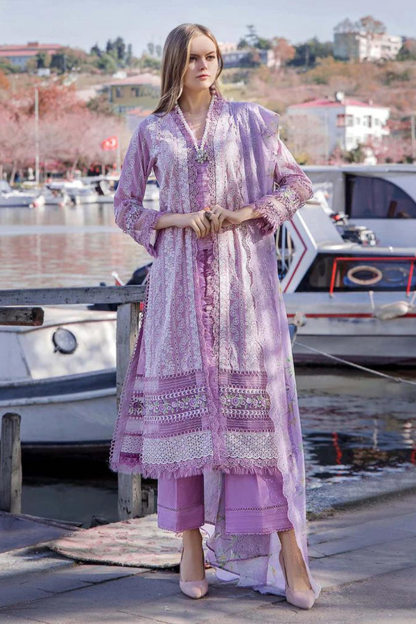 Adan Libas Embroidered Lawn 3 Piece suit Blossom 5731