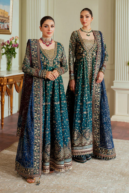 Baroque Embroidered Chiffon 3 piece suit CH13-03