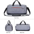 Gray 35L Gym Bag with Shoes Compartment and Wet Pocket