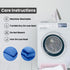 Bedding Set Brushed Microfiber Satin Stripes Easy Care Duvet Cover with Pillowcases - Mid Blue