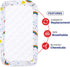 Cot Bed Sheets Super Soft Breathable Polycotton Fitted Sheet - Rainbow