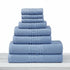 Soft and Premium Egyptian Cotton Towels - 500 GSM Sky Blue, Set of 8