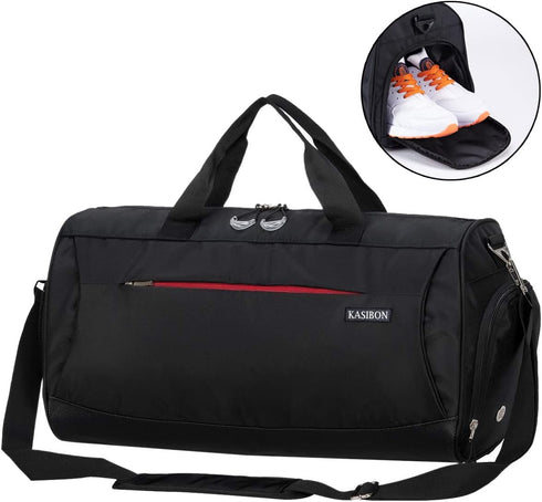 35L Gym Bag with Shoes Compartment and Wet Pocket