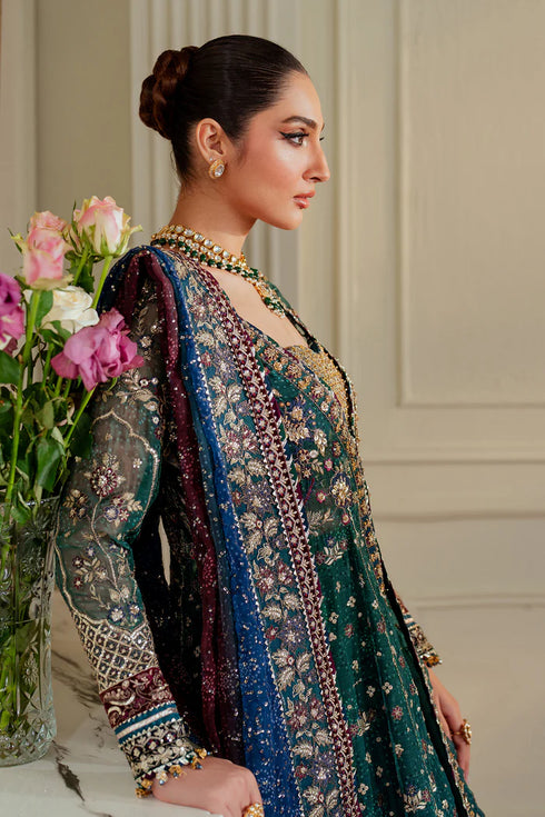 Baroque Embroidered Chiffon 3 piece suit CH13-03