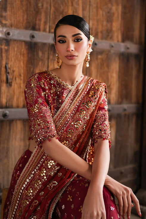 Iznik Embroidered Silk 3 Piece Suit ILC-07