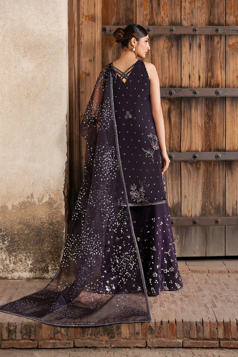 Iznik Embroidered Organza 3 Piece Suit ILC-06