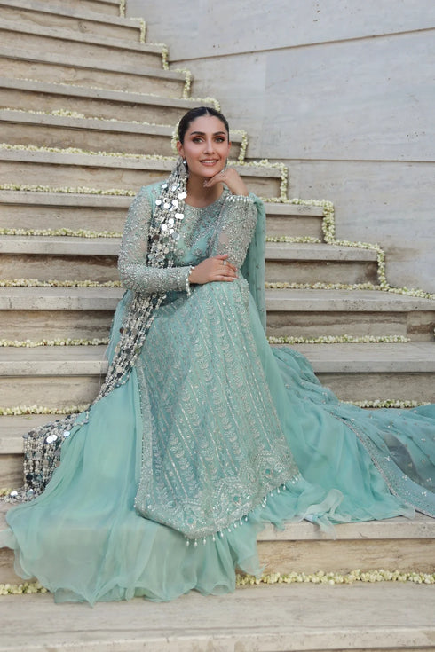 Gulmina Embroidered Chiffon Suit Aimal