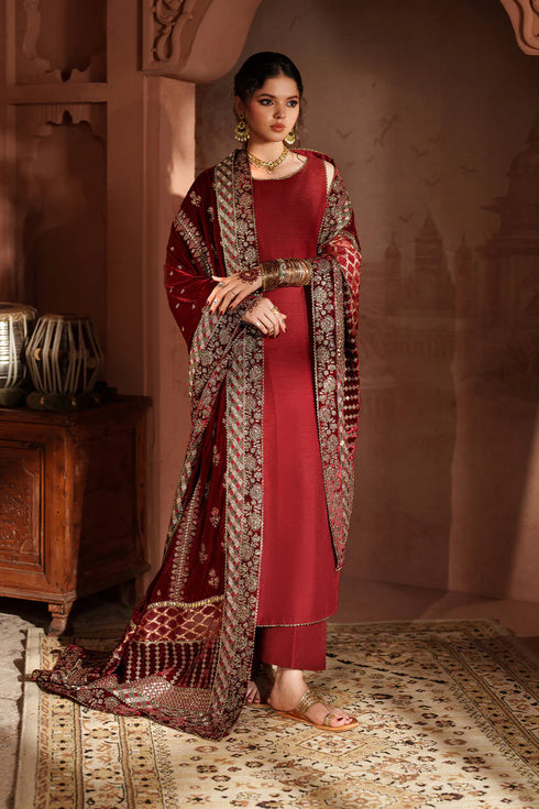 Iznik Embroidered Velvet Suit IV-56