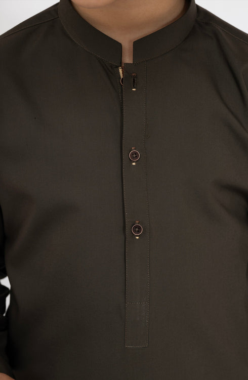 MTJ OLIVE-GREEN KURTA PAJAMA