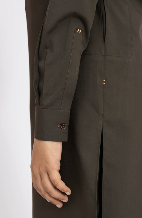 MTJ OLIVE-GREEN KURTA PAJAMA