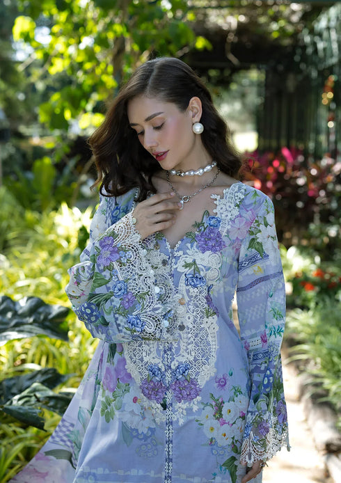 Elaf Digital Printed Lawn Suit ESA-6A MOONLIT PETALS