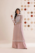 Farasha Embroidered Chiffon Suit Blush Sand