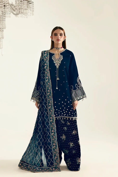 Emaan Adeel Embroidered Velvet Suit JAHANARA