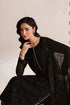 Farasha Embroidered Chiffon Suit Charcoal Whisper
