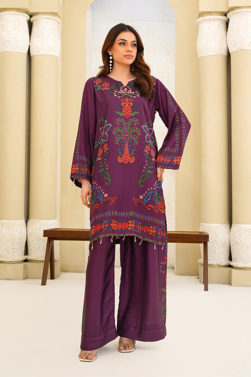 Attire Designer Digital Printed Silk 2PC Suit AD-01