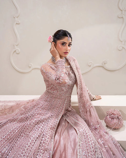 Faiza Saqlain Embroidered Net Suit Leyan