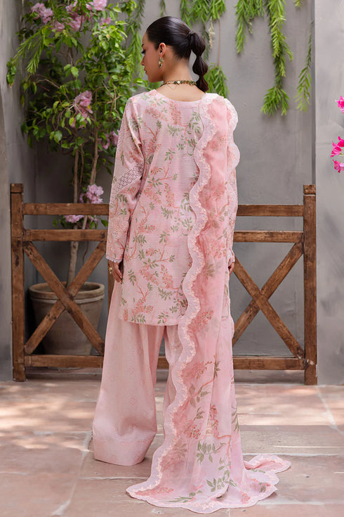 Nureh Embroidered Lawn 3 Piece suit BL-08