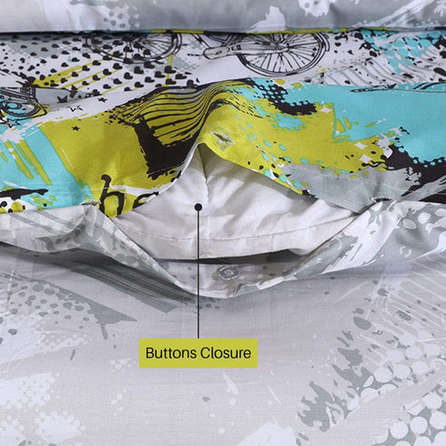 100% Cotton Kids Children's Bedding Set Reversible Duvet Cover with Pillowcase-Urban Beats