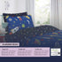 100% Cotton Kids Children's Bedding Set Reversible Duvet Cover with Pillowcase - Space Blue