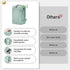 ECOHUB 20L Ryanair Cabin Light Green Backpack – 40 × 20 × 25 cm Beige Underseat Bag with USB Port