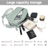 Women’s Light Green Small PU Leather Crossbody Camera Bag with Two Straps