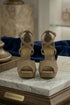 Nude Suede (Dark) Ankle Strap Heel BS27