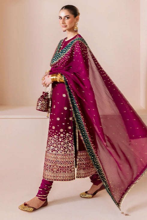 jazmin Embroidered Velvet Suit CVF D-02