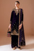 jazmin Embroidered Velvet Suit CVF D-08