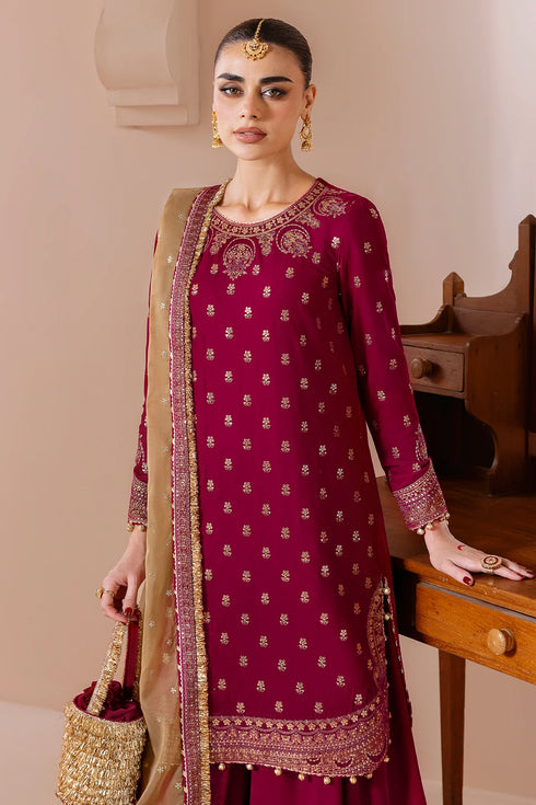 jazmin Embroidered Velvet Suit CVF D-11